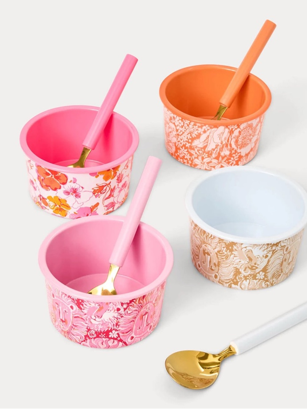Lilly Pulitzer Ice Cream Scoop and Cup Set New In Box